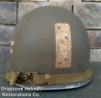 Image 6 of WWII M2 D-bale 82nd Airborne 508th PIR Helmet Captain Front Seam Westinghouse Paratrooper Liner.