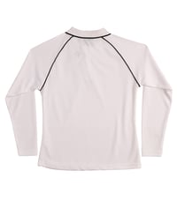 Image 2 of Women's Long Sleeve White Polo (price before tax)