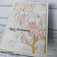 Image 2 of Magnolia Flower Anniversay Card