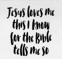 Image 1 of Organic Swaddle Blanket-Jesus Loves Me