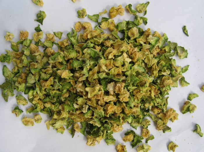 TINI ZUCCHINI! Dehydrated Zucchini Fruit Bits 3 oz.- Vision-Thyroid-Adrenals-Weight-Circulation