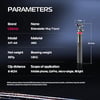 Tripod, 59" Selfie Stick Phone Vlog Tripod Stand with 2 in 1 Phone Clip, 360° Ball Head Camera 
