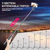 Tripod, 59" Selfie Stick Phone Vlog Tripod Stand with 2 in 1 Phone Clip, 360° Ball Head Camera 