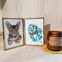 Image 4 of Bespoke Mini Double Pet Portrait (3.5"x5")