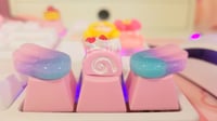 Image 1 of Strawberry Swiss Roll Cake Keycap