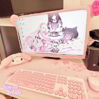 Image 1 of Pink PC Monitor Cover 