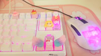 Image 2 of Strawberry Swiss Roll Cake Keycap