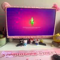 Image 2 of Pink PC Monitor Cover 