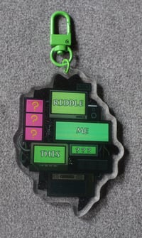 Image 2 of Riddler / Edward Nygma 2 sided Acrylic keychain