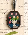 tulips in urn Locket