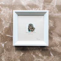Image 1 of 'Legend' the Owl - Original Artwork 5x5cm