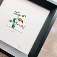 Image 5 of  'Noah' the Toucan - Original Artwork 5x5cm