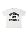 PROPERTY OF CANTPLAYUS T-SHIRT WHITE