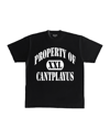 PROPERTY OF CANTPLAYUS T-SHIRT BLACK