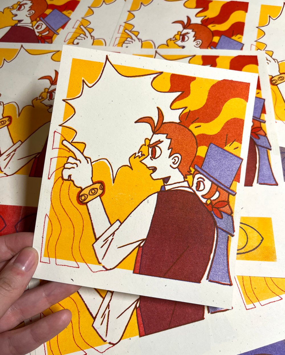 Image of Witness, Gotcha! Risograph Print