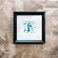 Image 3 of 'Ophelia' the Mama Manatee -Original Artwork 9x9cm