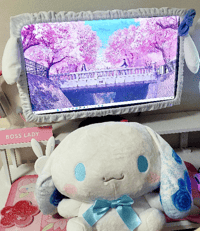 Image 1 of White PC Monitor Cover