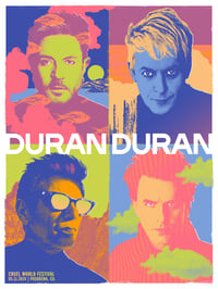 Duran Duran Cruel World Festival Poster