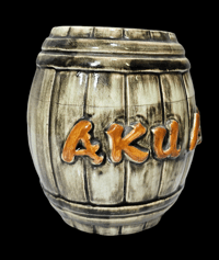 Image 2 of Vintage Rare Oversized Aku Aku Las Vegas Rum Barrel FREE Shipping 