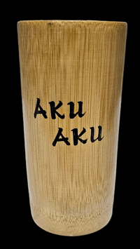 Image 1 of Vintage Aku Aku Las Vegas Natural Bamboo Mug FREE SHIPPING 