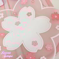 Image 3 of White Sakura Flower Coaster