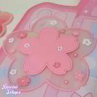 Image 1 of Pink Sakura Flower Coaster