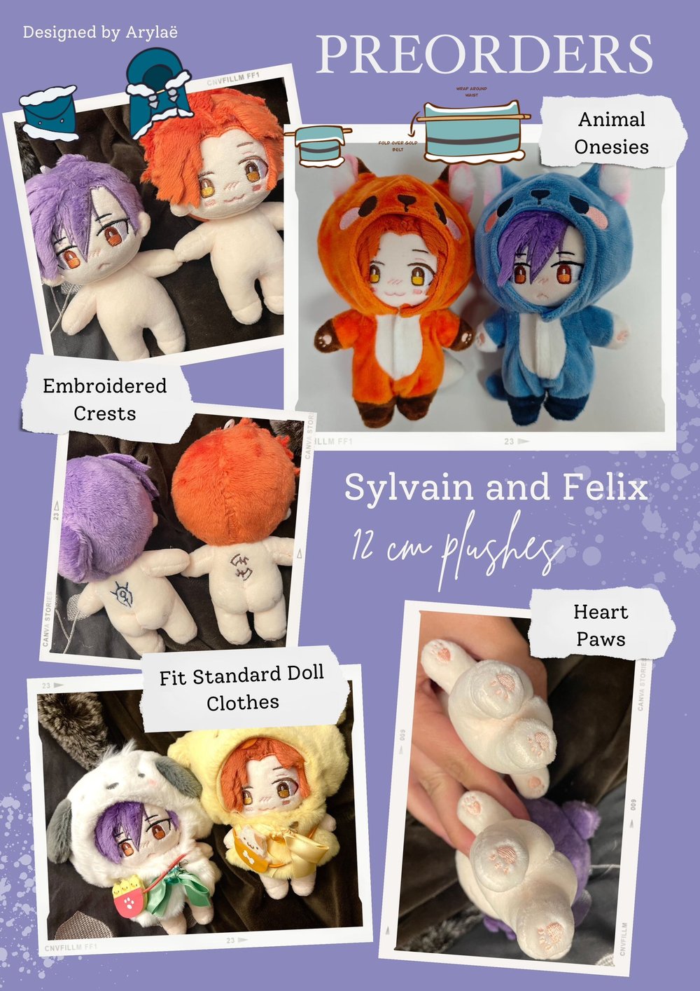 Image of LEFTOVERS: Sylvain & Felix 12 cm Dolls