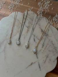 Image 2 of Moonstone Angel Tear Necklace