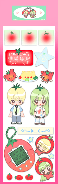 Tomato Sticker Sheet 