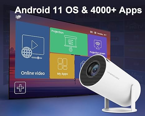 Image of Magcubic Mini Projector 4k 1080p phone compatible