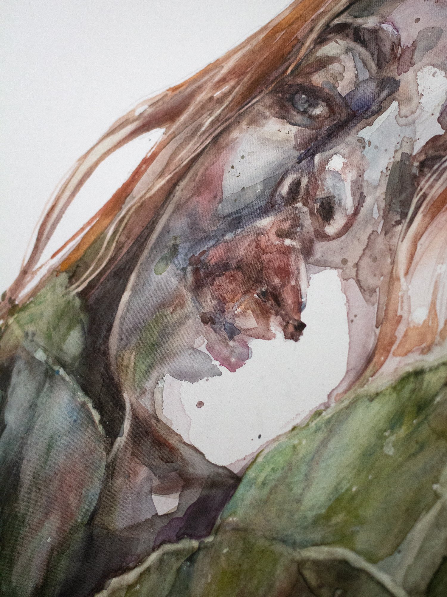 Agnes-Cecile green shadow (100x150 cm)