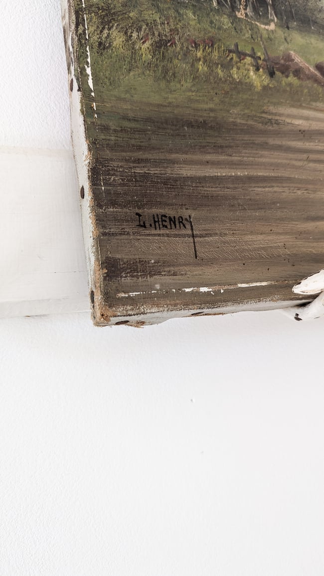 Huile sur toile - Ecole de Barbizon