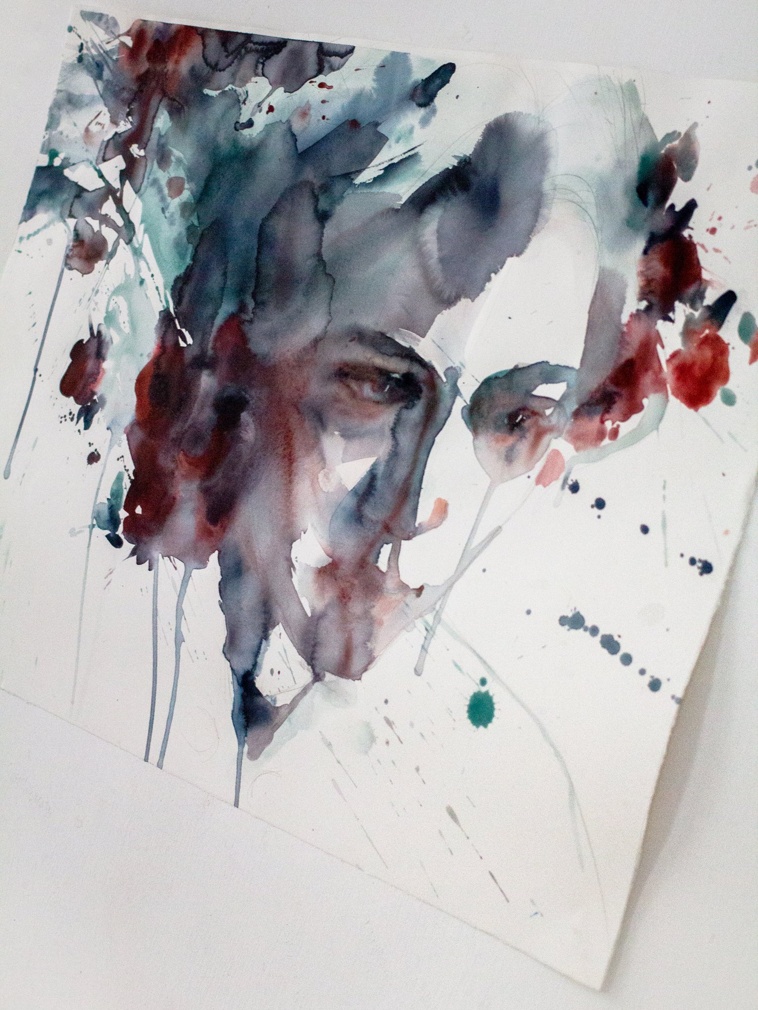 Agnes-Cecile shadow flower (77x57 cm)