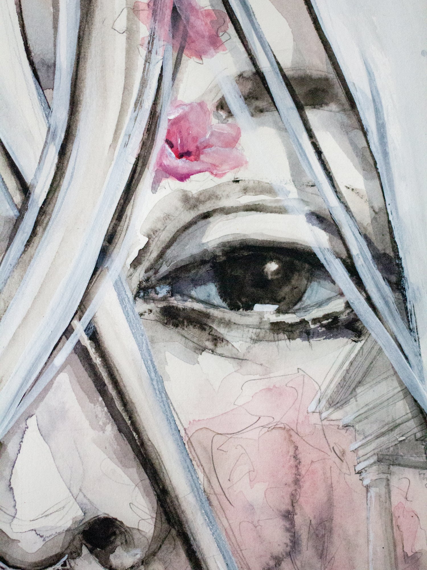 Agnes-Cecile the story outside (45x64 cm)