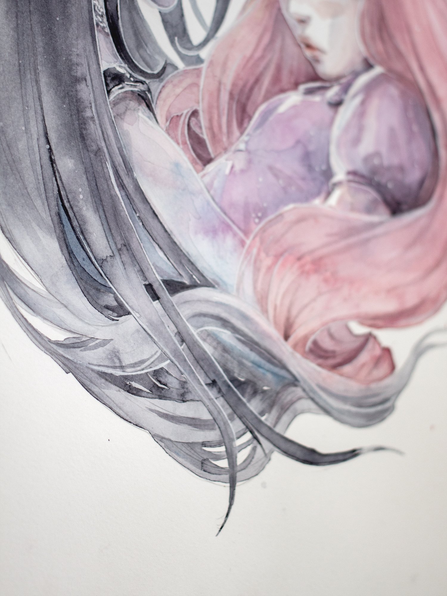 Agnes-Cecile princess bubblegum and marcelline (30x40 cm)