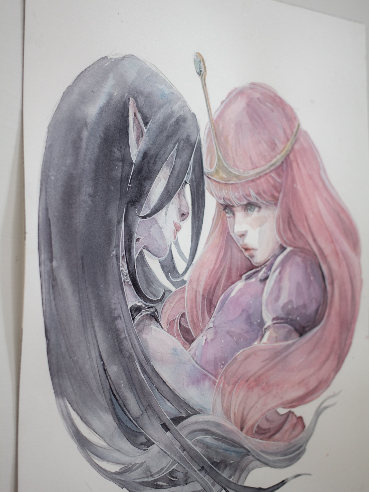 Agnes-Cecile princess bubblegum and marcelline (30x40 cm)