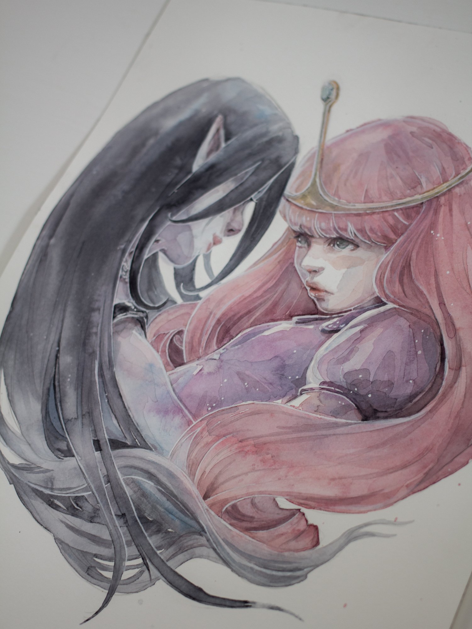 Agnes-Cecile princess bubblegum and marcelline (30x40 cm)