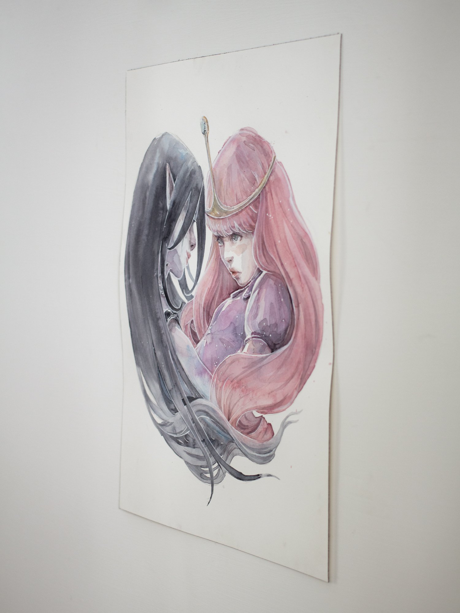 Agnes-Cecile princess bubblegum and marcelline (30x40 cm)