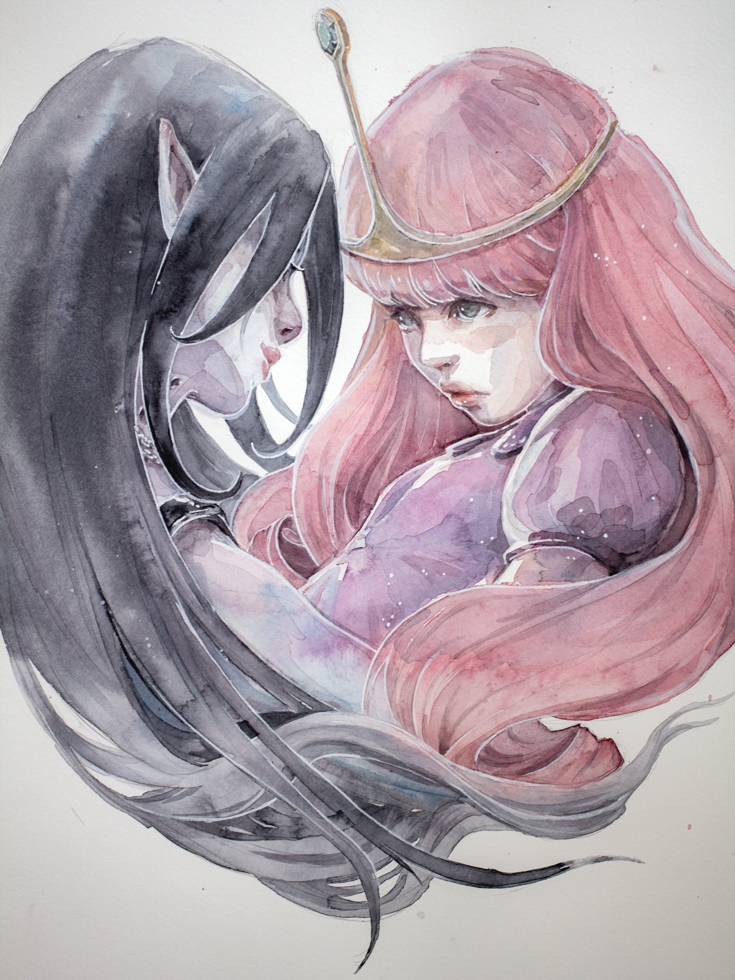 Agnes-Cecile princess bubblegum and marcelline (30x40 cm)