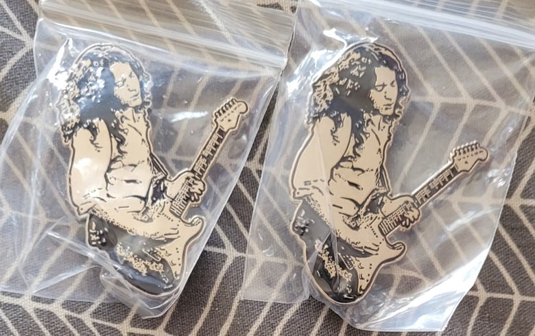 Image of Sinnerboy tribute to Rory Gallagher limited edition pin