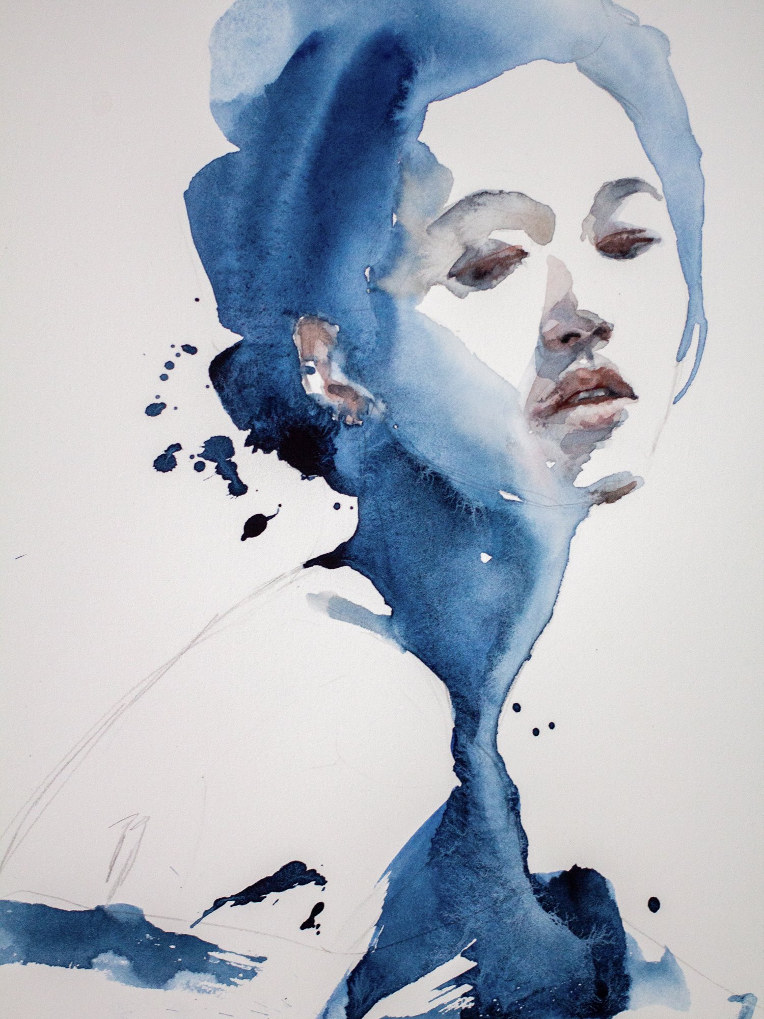 Agnes-Cecile just some blue (40x30 cm) 