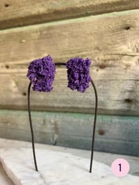 Image 2 of Sugar Earrings Dark Purple