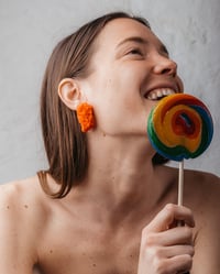 Image 1 of Sugar Orange Earrings