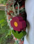 Flower Charm (wine red) Image 2