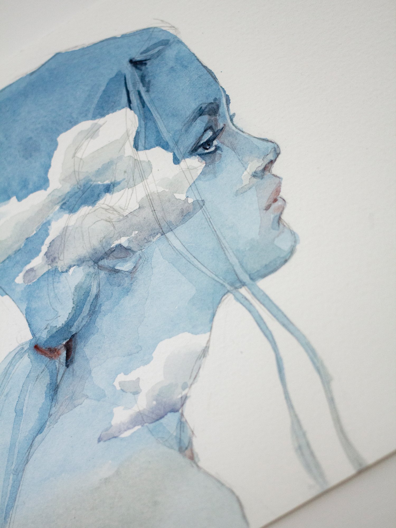 Agnes-Cecile clouds girl (18x25 cm) 