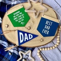 Image 3 of All About Dad Little Phrases Mini Pennant