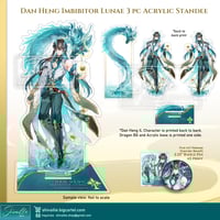 Image 1 of Dan Heng Imbibitor Lunae 3pc Acrylic Standee