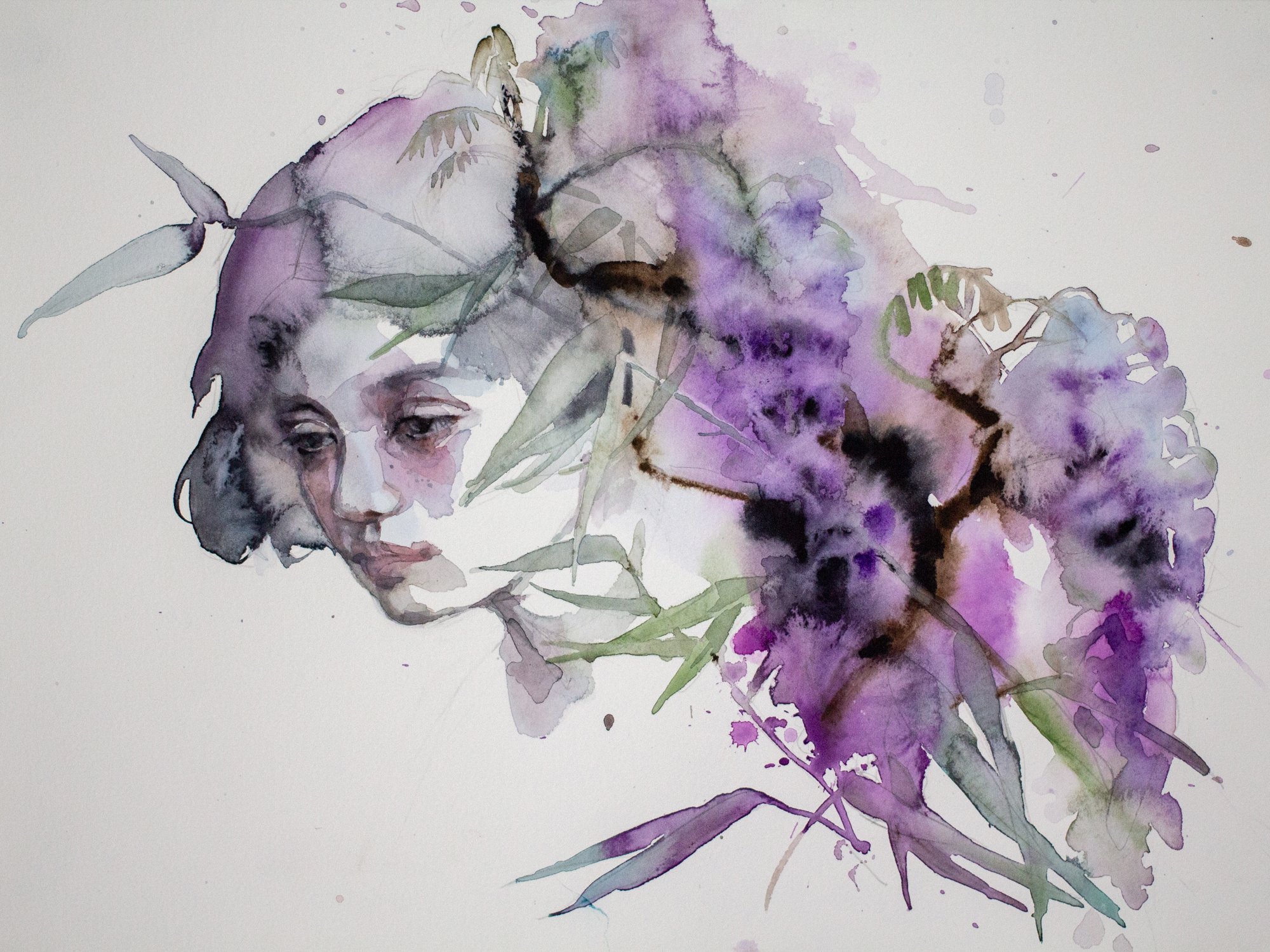 Agnes-Cecile the bowing (40x30 cm)