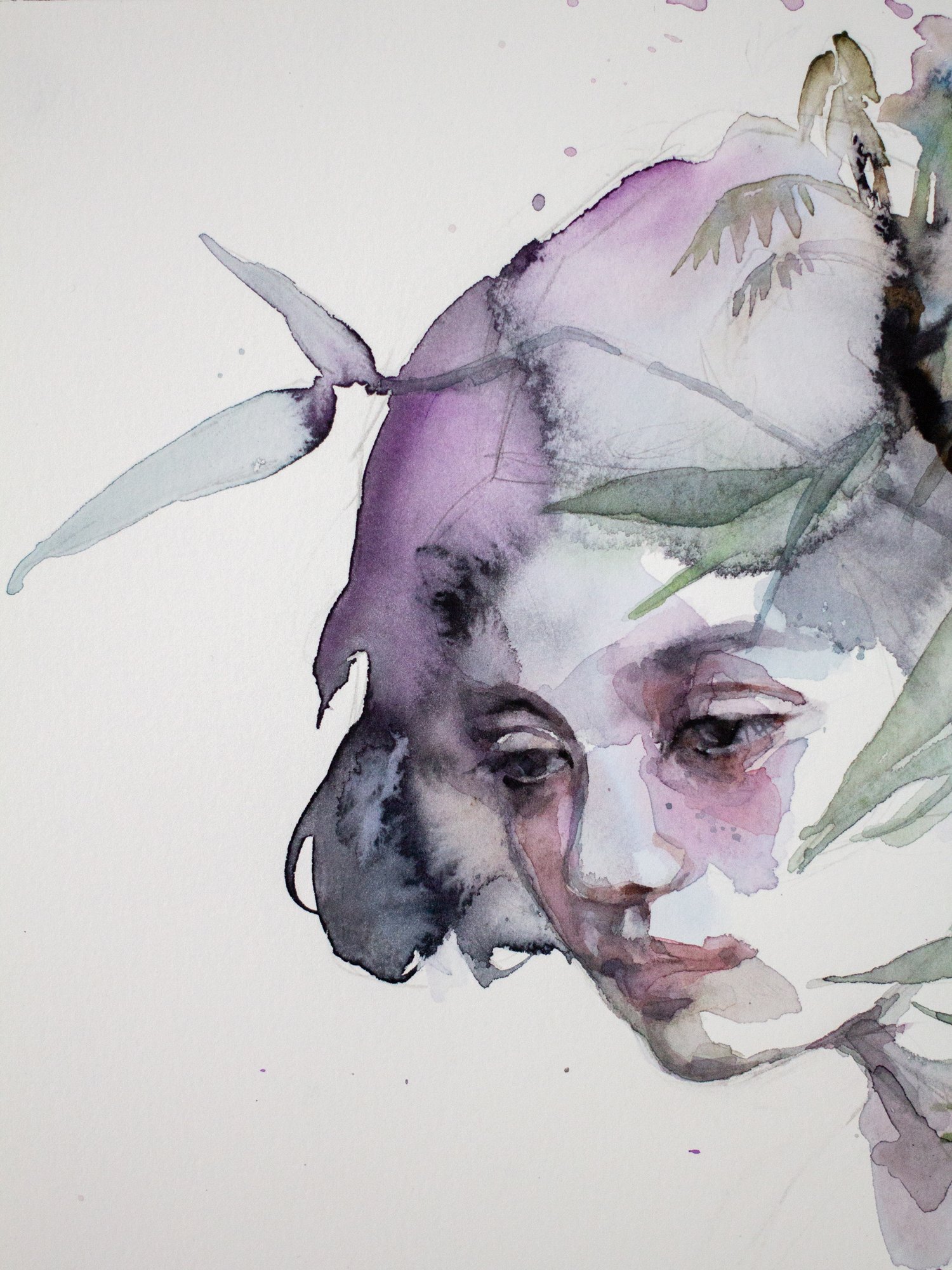 Agnes-Cecile the bowing (40x30 cm)