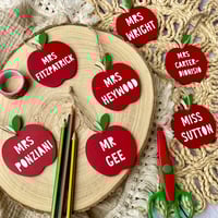 Image 4 of Teacher Apple Tags